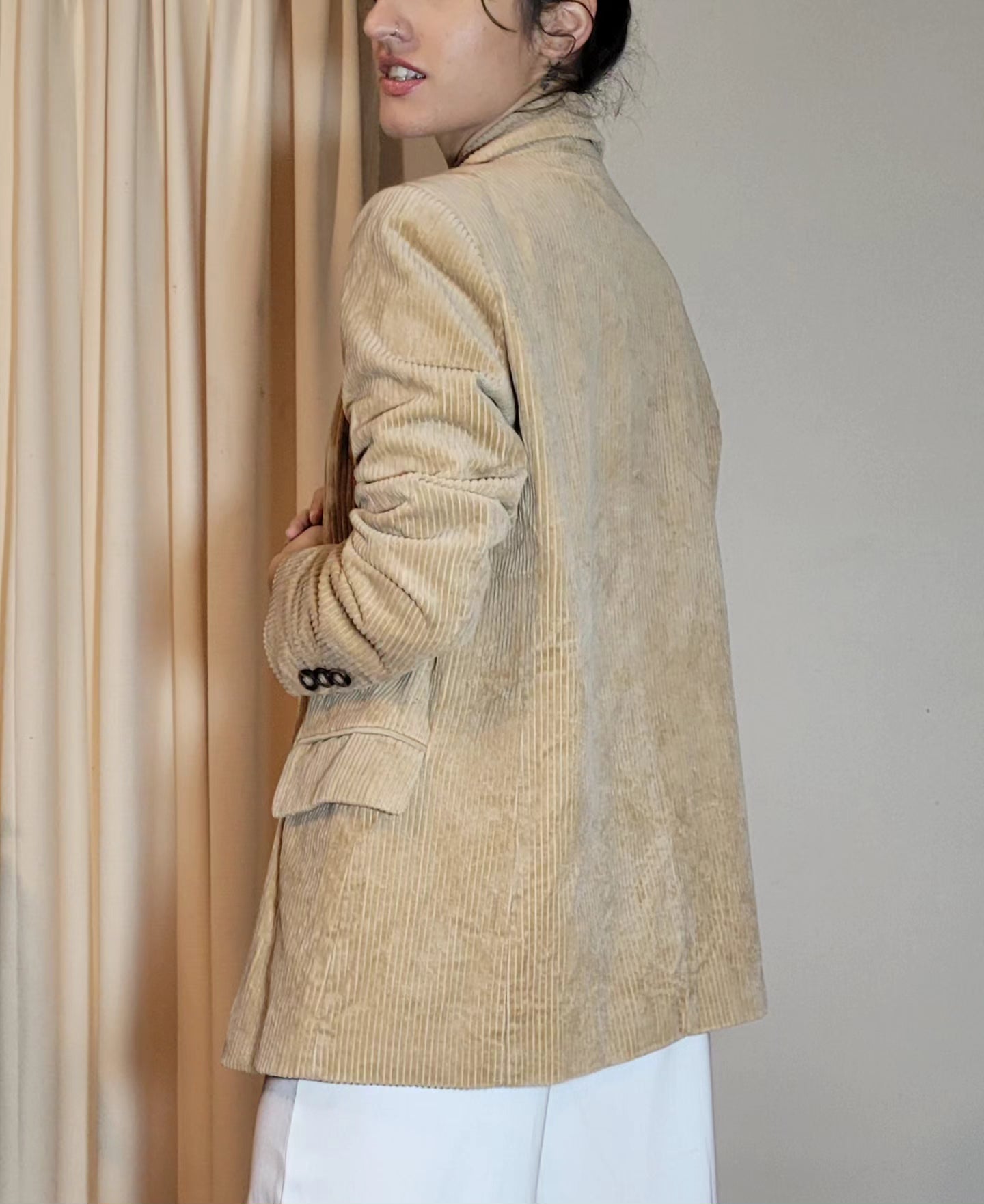 Stunning preloved H&M Corduroy Blazer Tan Jacket