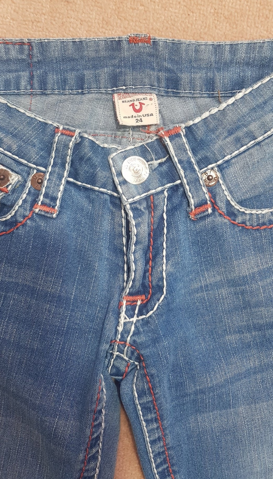 Size 24 vintage denim Y2k True Religion Jeans - Denim