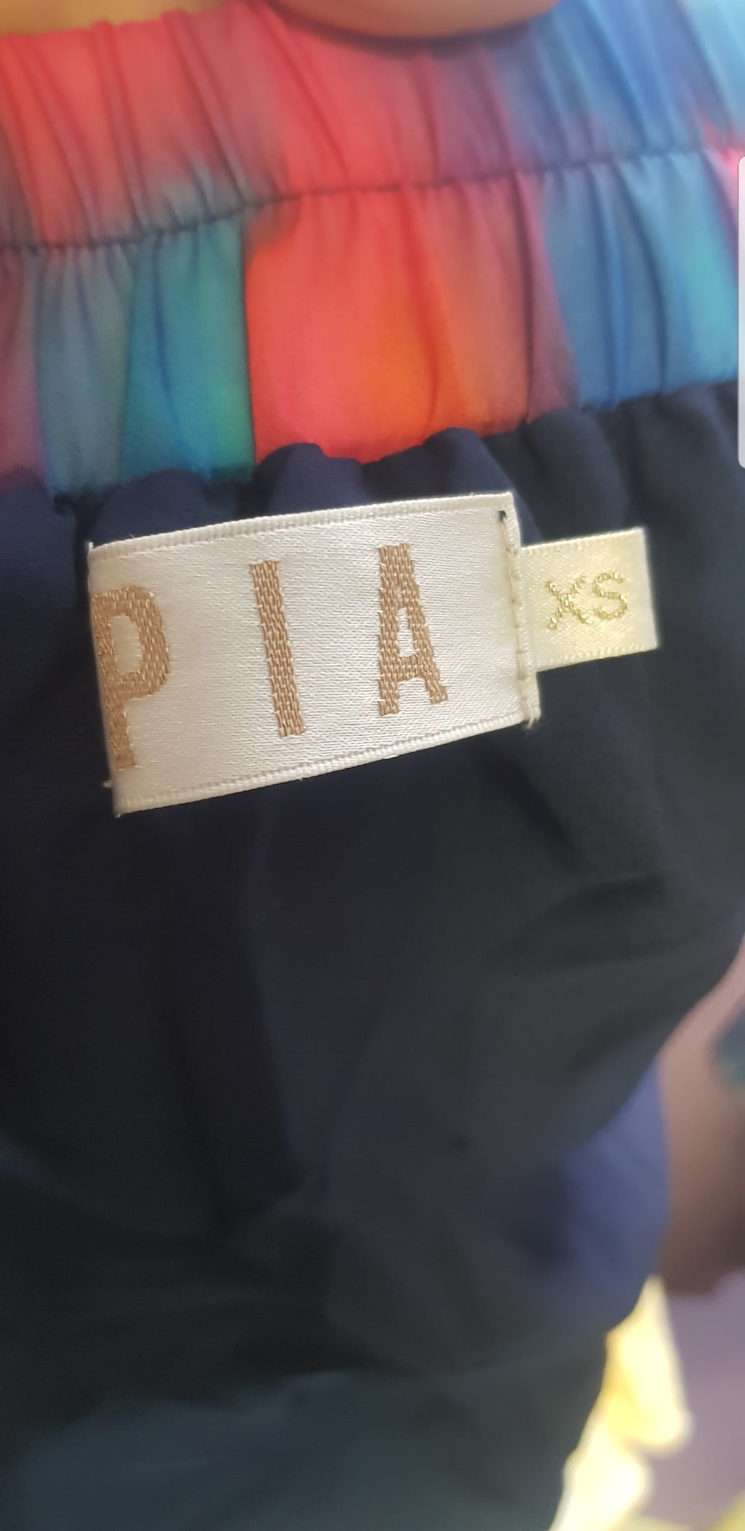 Colorful skirt and crop top set PIA BRAND