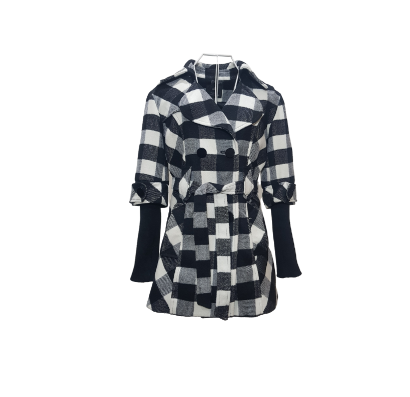 Plaid preloved Coat - 23 Hours Vingt-trois Arrondissements Jacket