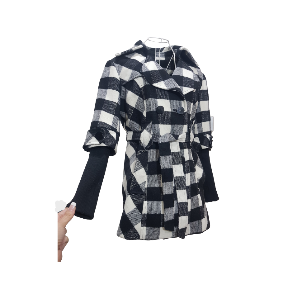 Plaid preloved Coat - 23 Hours Vingt-trois Arrondissements Jacket