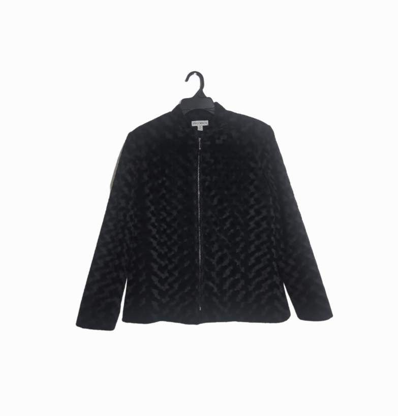 Luxury in Every Stitch - The Frederick Fluffy Jacket, Size 14