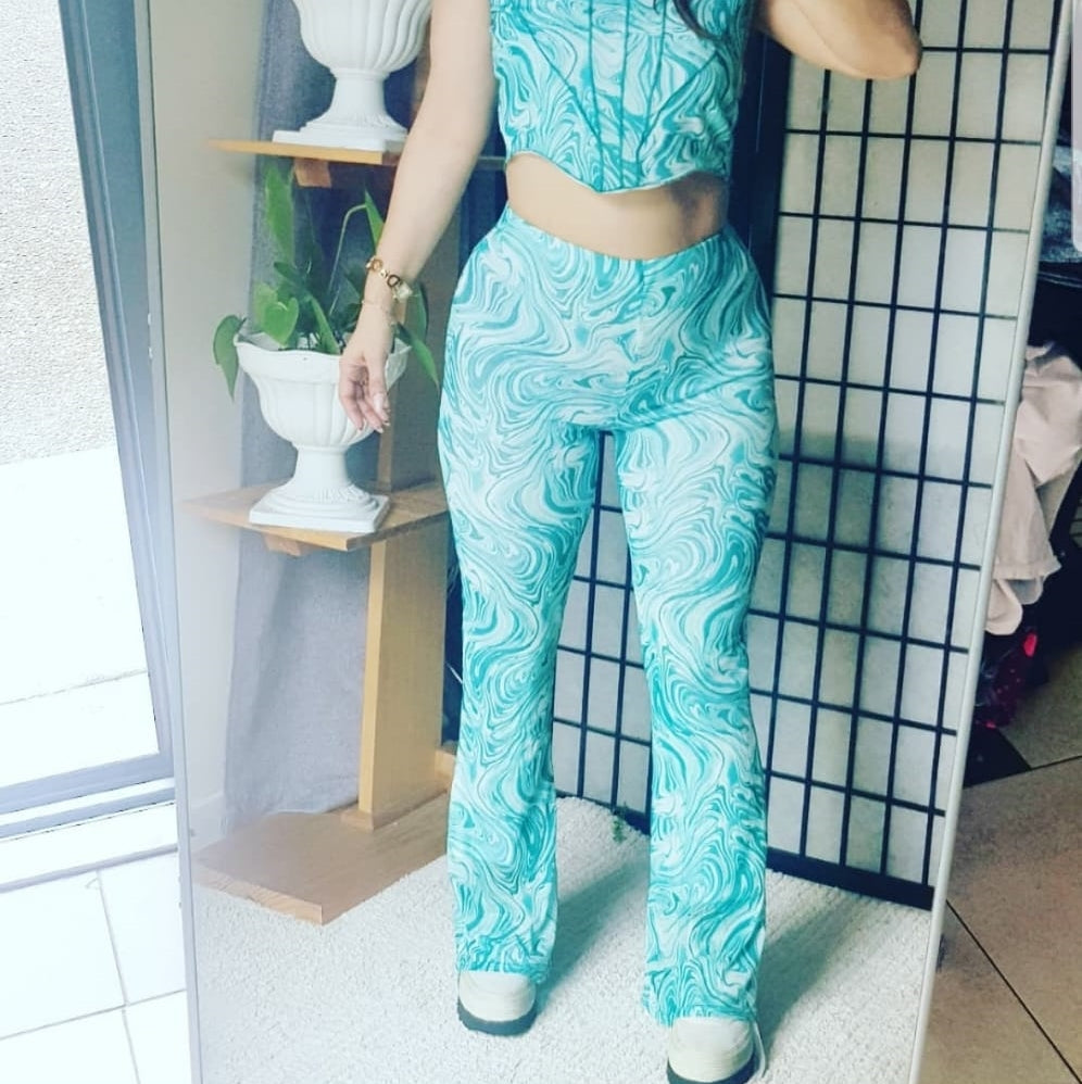 Retro Style Flare Pants