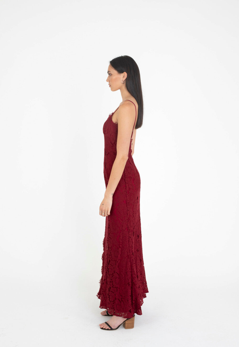 Burgundy Evening Dress - Gown