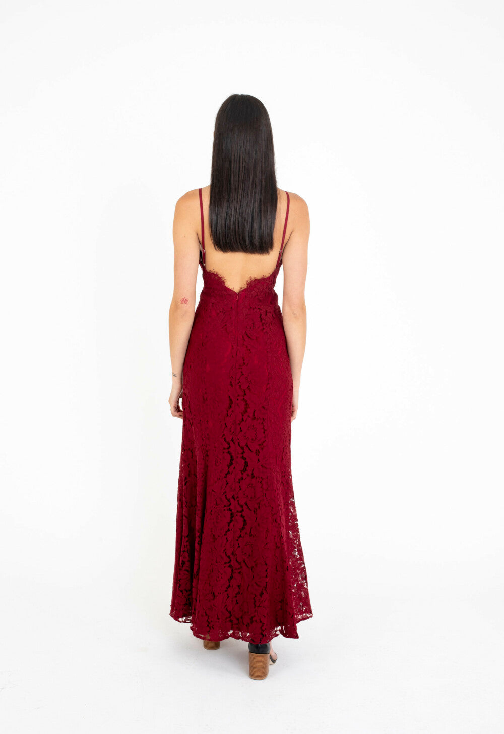 Burgundy Evening Dress - Gown